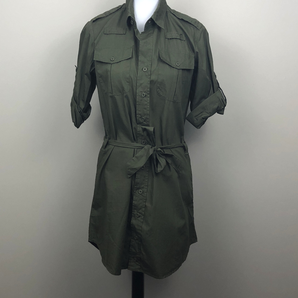 Urban Outfitters Green Shirt Dress Size Medium